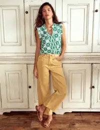Lola Sleeveless Top-Baroque Tile