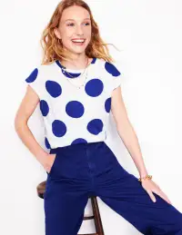 Louisa Slub T-Shirt T1831-Bright Blue. Spot
