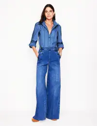 Felicity Lace Blouse-Blue River(Petite,2)