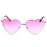 Metal Frame Heart Shape Sunglasses