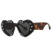 Grunge Style Bold Heart-Shaped Sunglasses