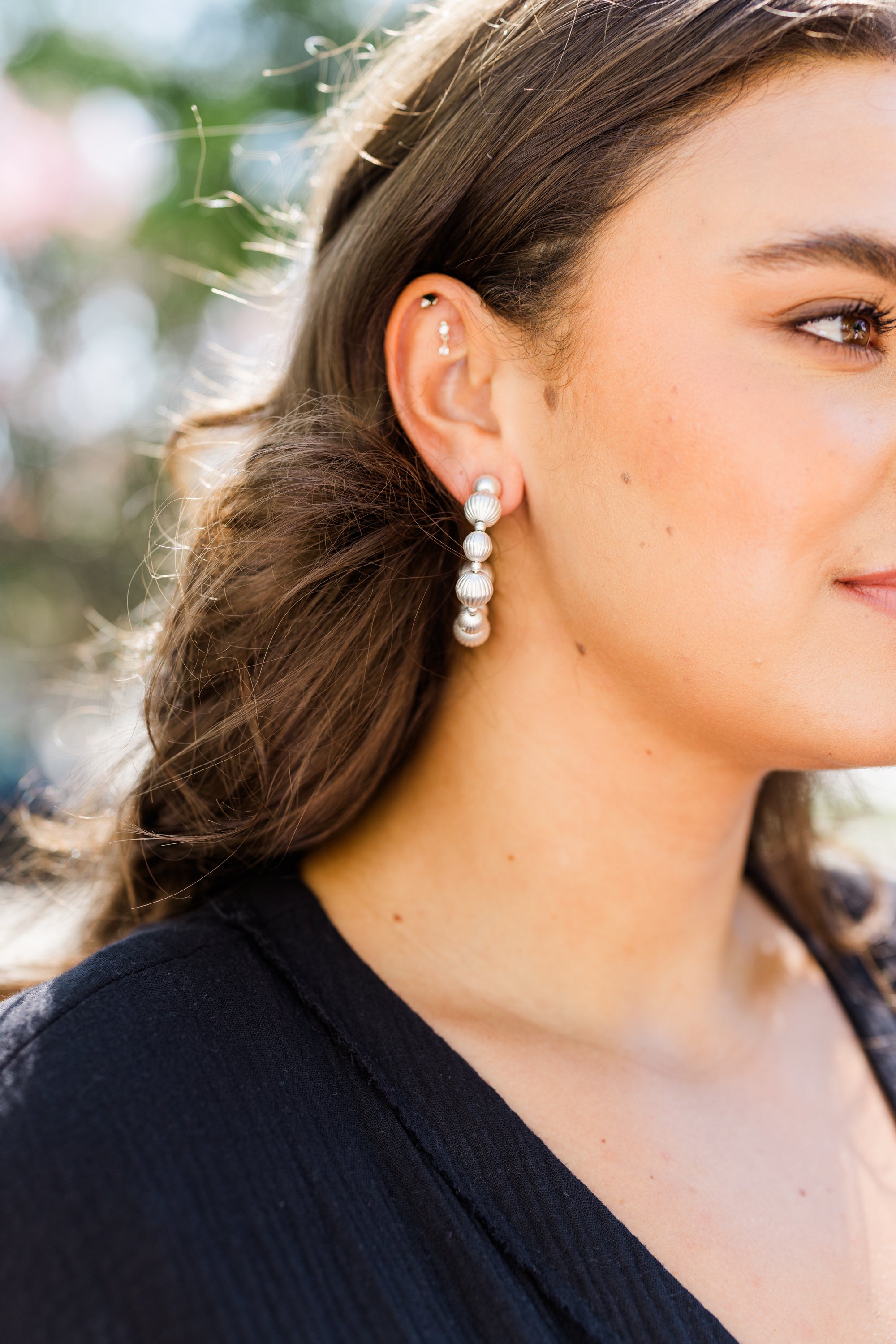 Home To My Lover Earrings, Silver