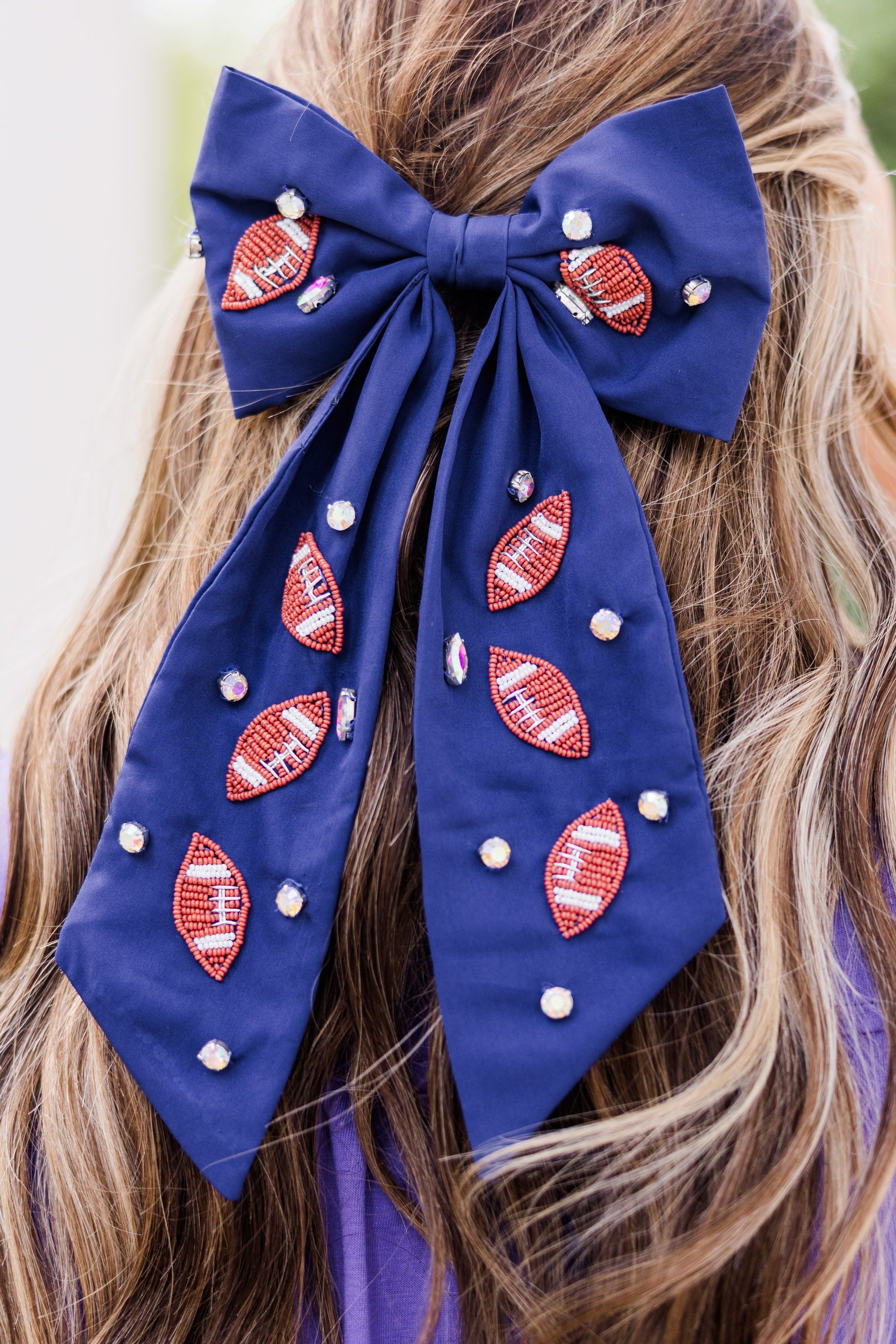 Making My Own Luck Bow, Navy