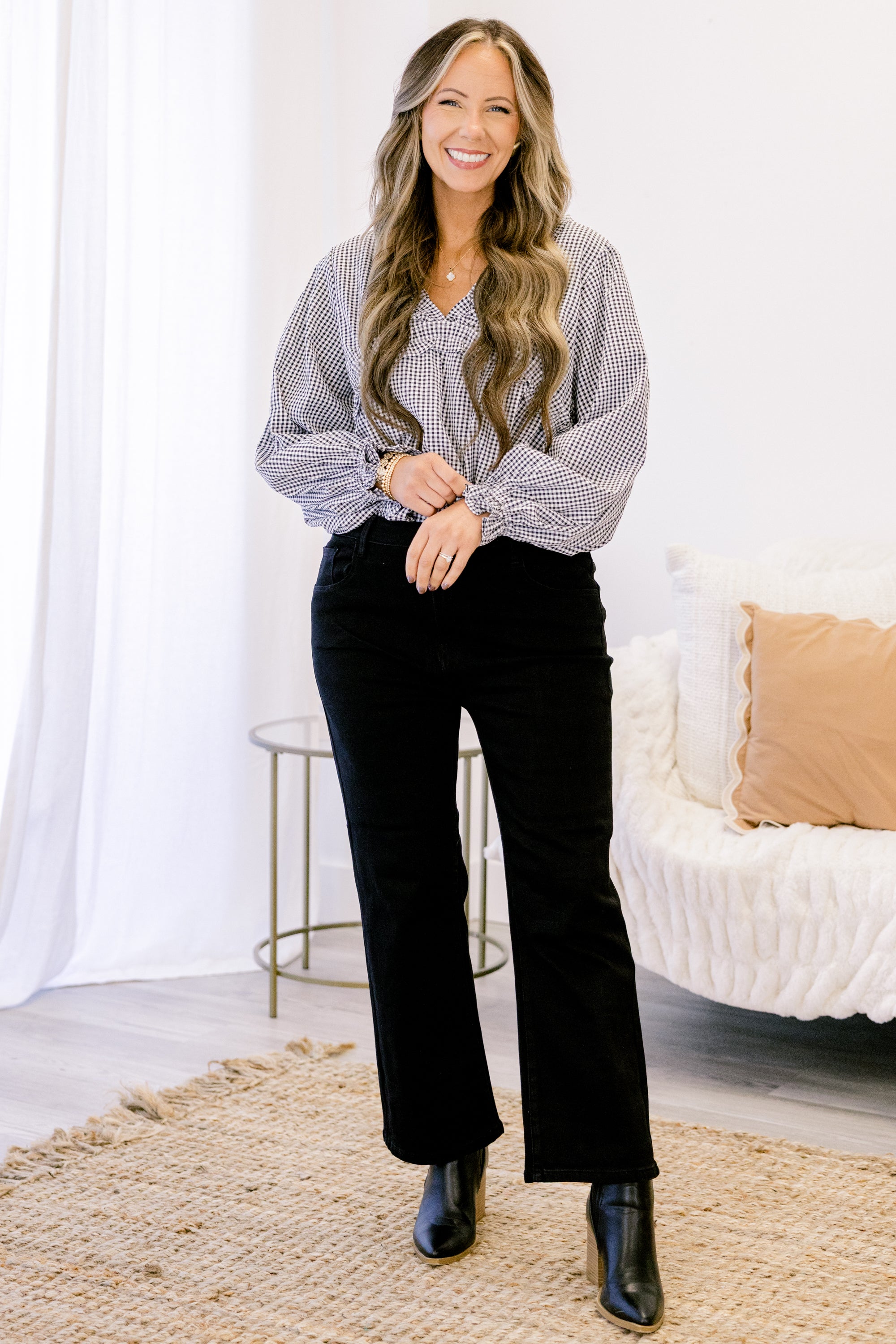 Under The Neon Moon Jeans, Black