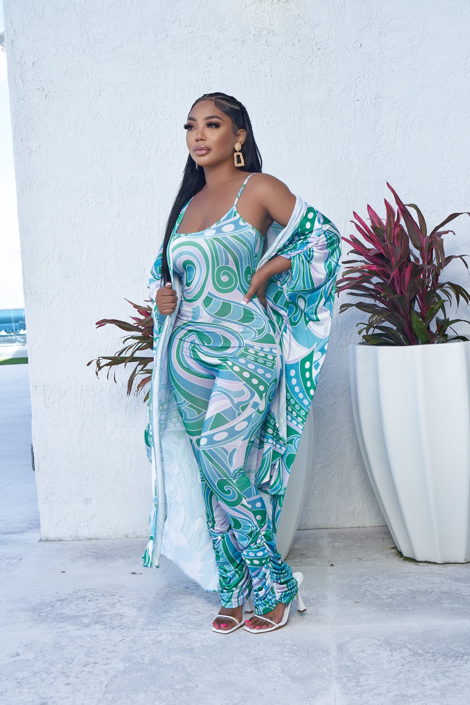 The “Bougie Auntie” Turquoise Set