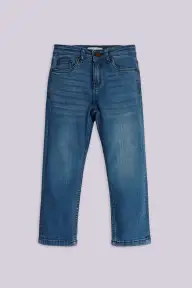 Slim Fit Washed Denim