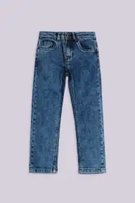 Slim Fit Washed Denim
