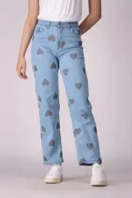 High Rise Straight Fit Jeans