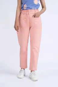 Pink Slouchy Jeans