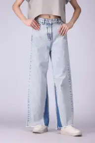 High Rise Wide Leg Fit Jeans