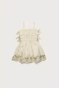 LOLA KIDS DRESS - LIGHT HONEYDEW