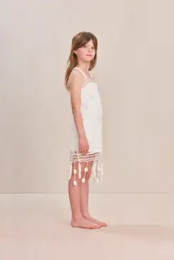 BRONTÉ KIDS DRESS - OFF WHITE(OFF WHITE,2 YEARS)