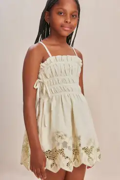 LOLA KIDS DRESS - LIGHT HONEYDEW(LIGHT HONEYDEW,2 YEARS)
