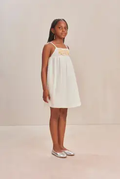 PARKER KIDS DRESS - INDU ECRU(INDU ECRU,2 YEARS)