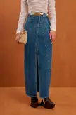 MIA JEAN SKIRT - INDIGO(INDIGO,23)