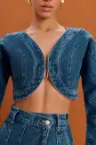 ALESSANDRA JEAN TOP - INDIGO(INDIGO,XXS)