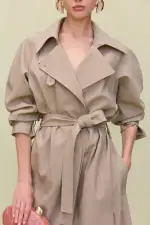 BRIGITA COAT - BEIGE(BEIGE,XXS)