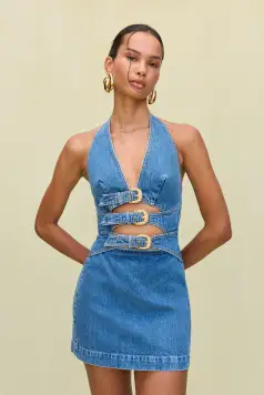 ANICE DRESS - STONE WASH