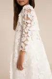 KIDS ISLA DRESS & JACKET - OFF WHITE(OFF WHITE,2 YEARS)