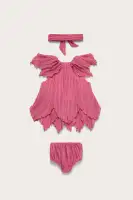 BABY PETAL DRESS & BLOOMER - ROSETTE(ROSETTE,12-18 MONTHS)