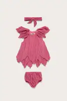 BABY PETAL DRESS & BLOOMER - ROSETTE