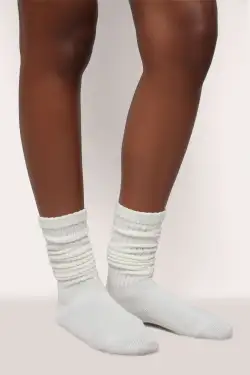 Slouchy Socks(CREAM,XS/S)