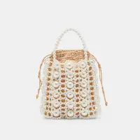 ADELINE HANDBAG NATURAL PEARL RAFFIA