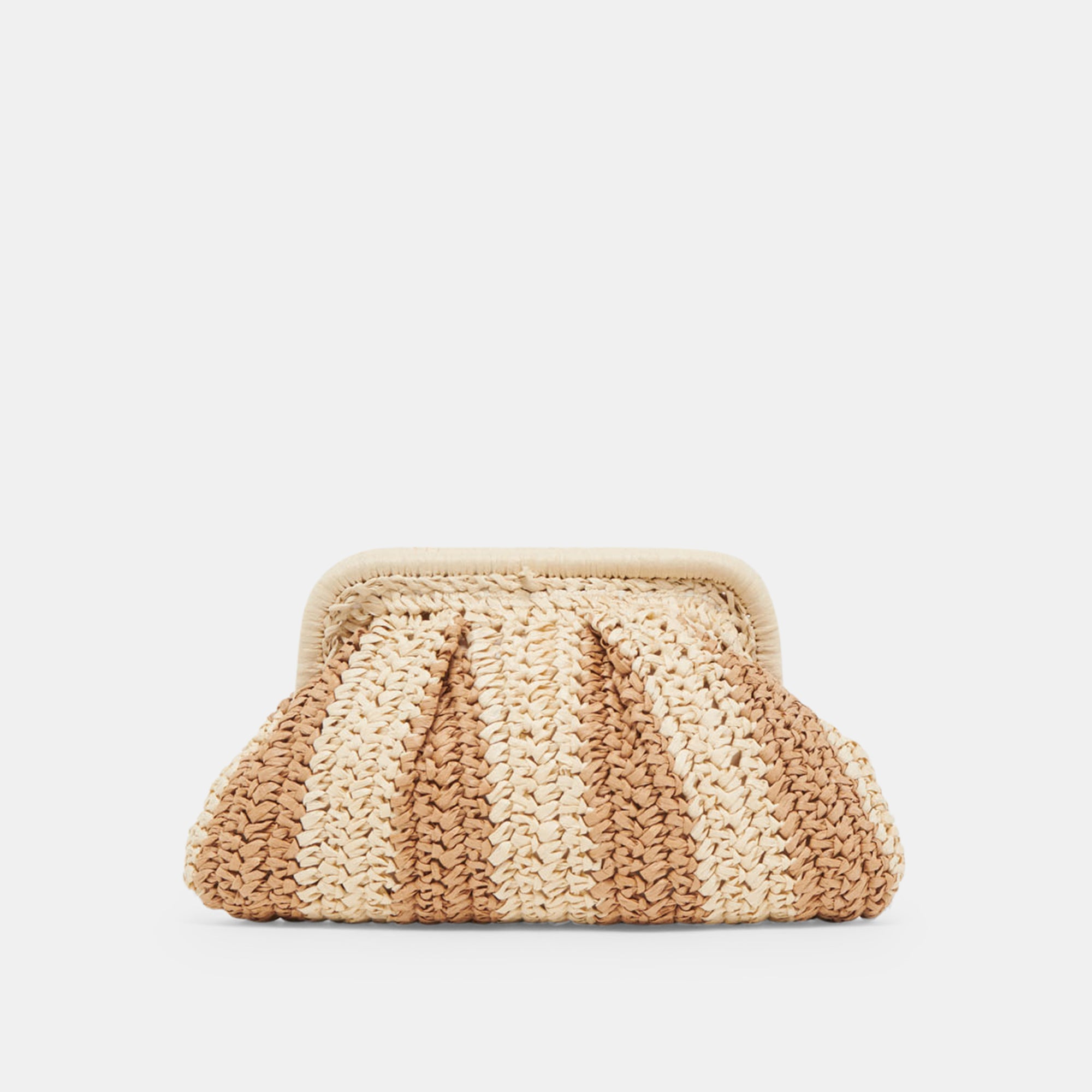 HYDRA CLUTCH NATURAL RAFFIA