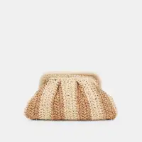 HYDRA CLUTCH NATURAL RAFFIA