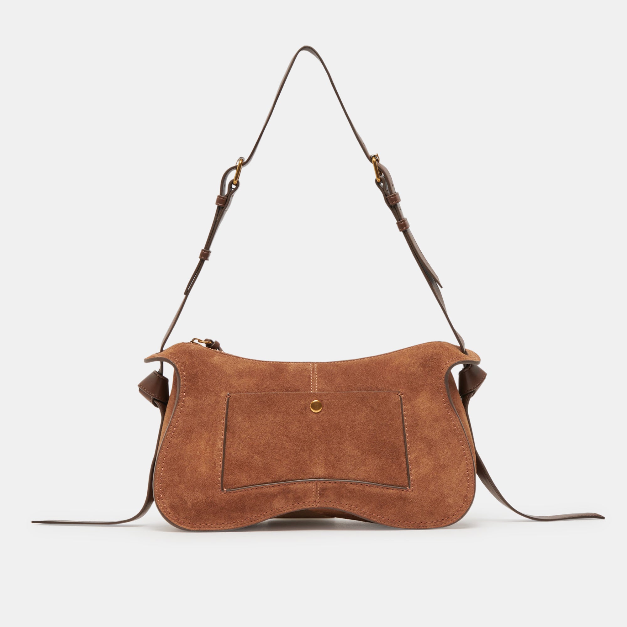 JOSIE SHOULDER BAG PECAN SUEDE