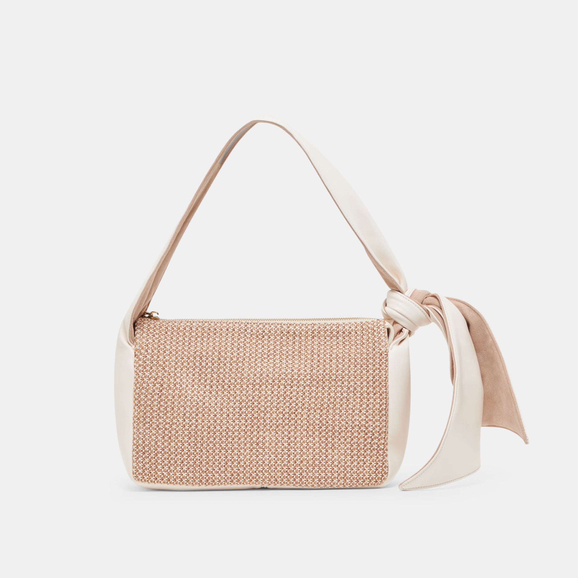LUCIE SHOULDER BAG IVORY NATURAL RAFFIA