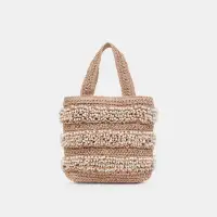 MALLORCA HANDBAG NATURAL PEARL RAFFIA