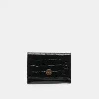 MINNIE WALLET BLACK CROCO STELLA