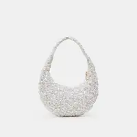 PEARLA SHOULDER BAG WHITE FAUX PEARL