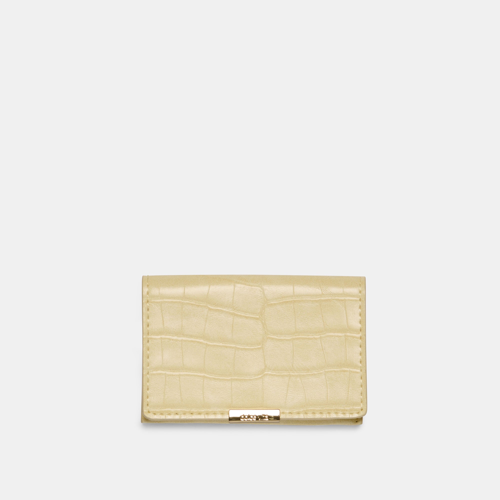 MINI-ME WALLET BUTTER YELLOW CROCO STELLA