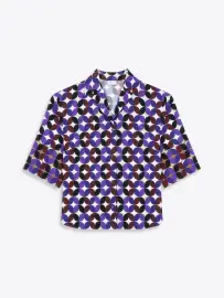 Printed silk shirt