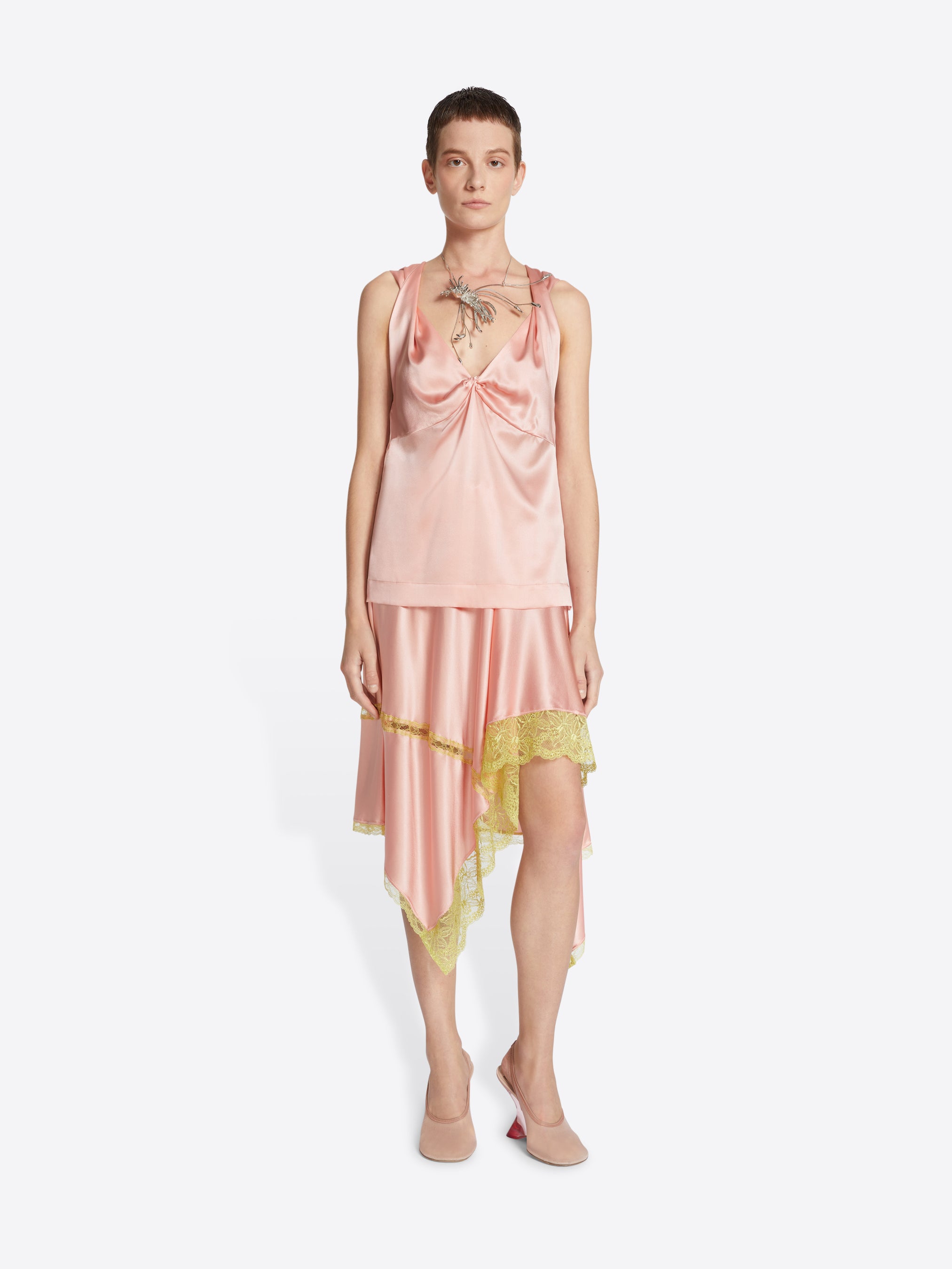 Silk twisted top