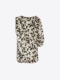 Silk draped top