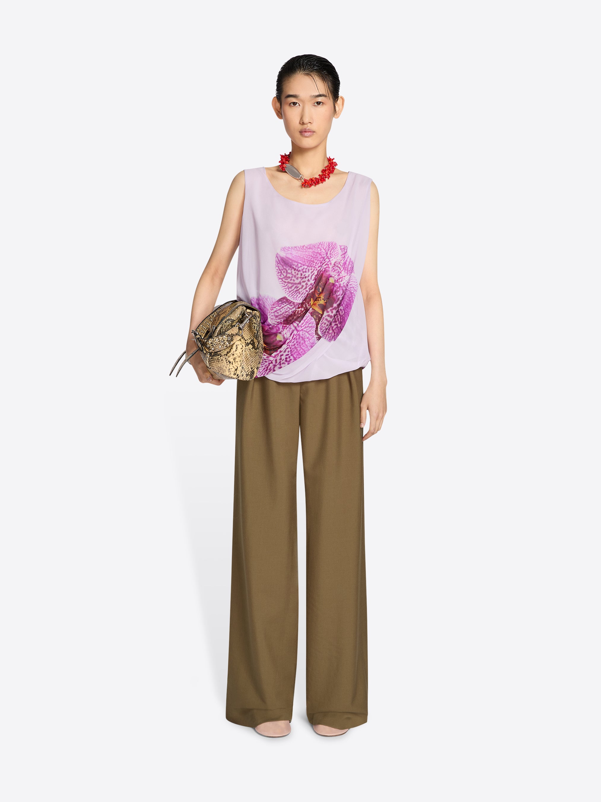 Silk tank top