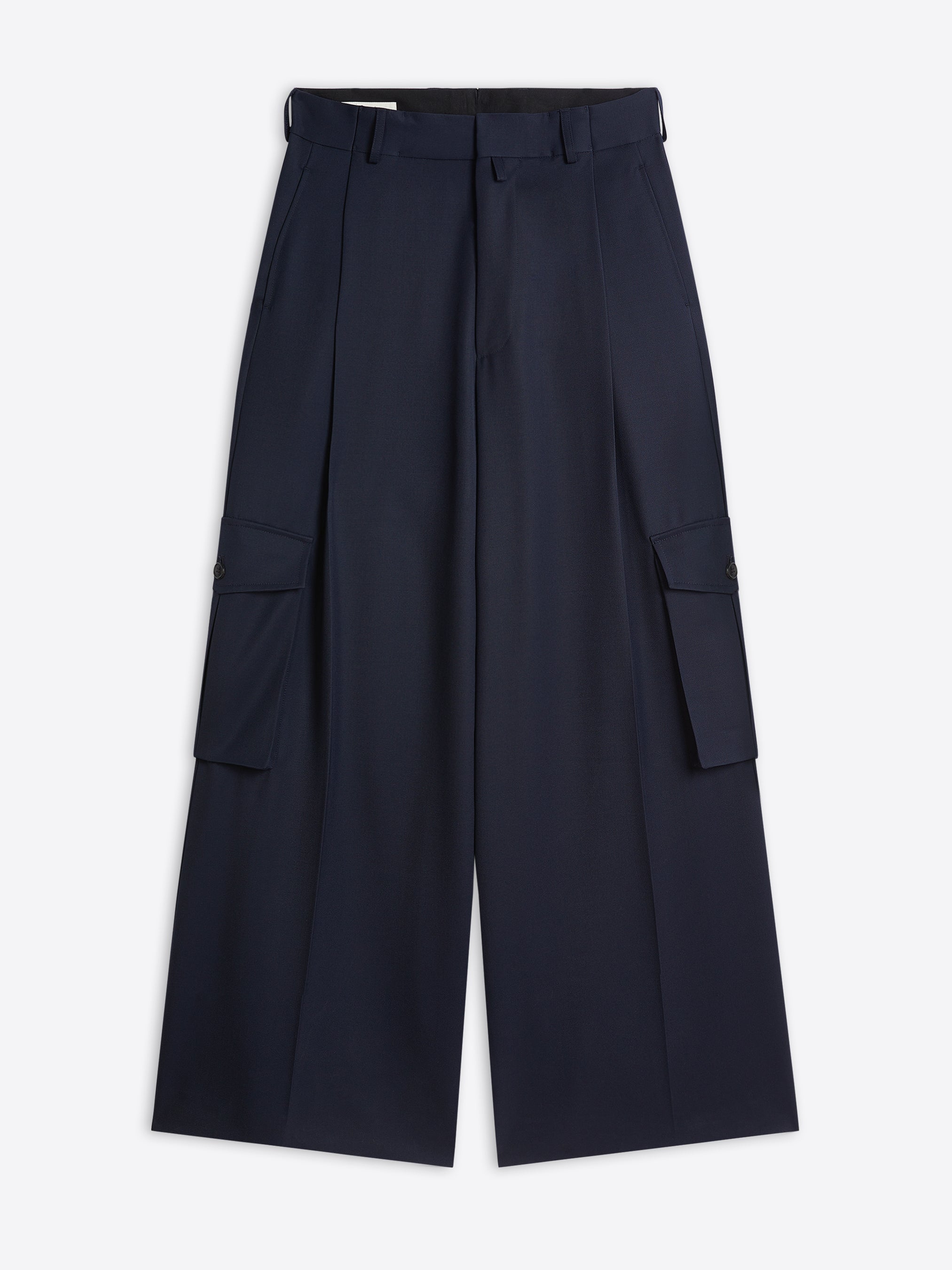 Wide pleated pants