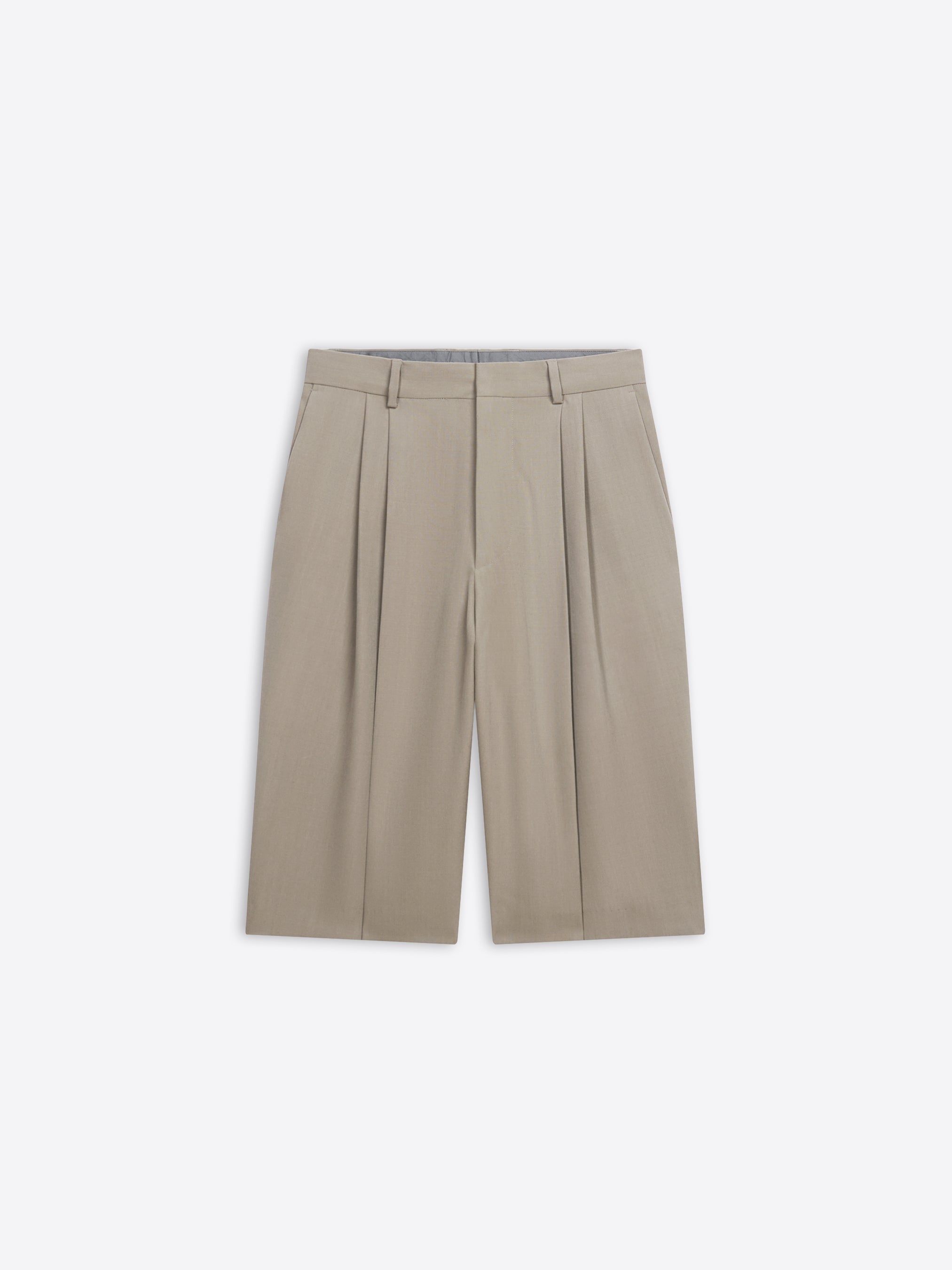 Tailored wool shorts