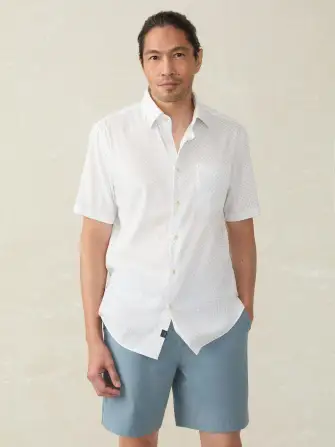 Short-Sleeve Movement™ Monterey Shirt - Mist Sunburst
