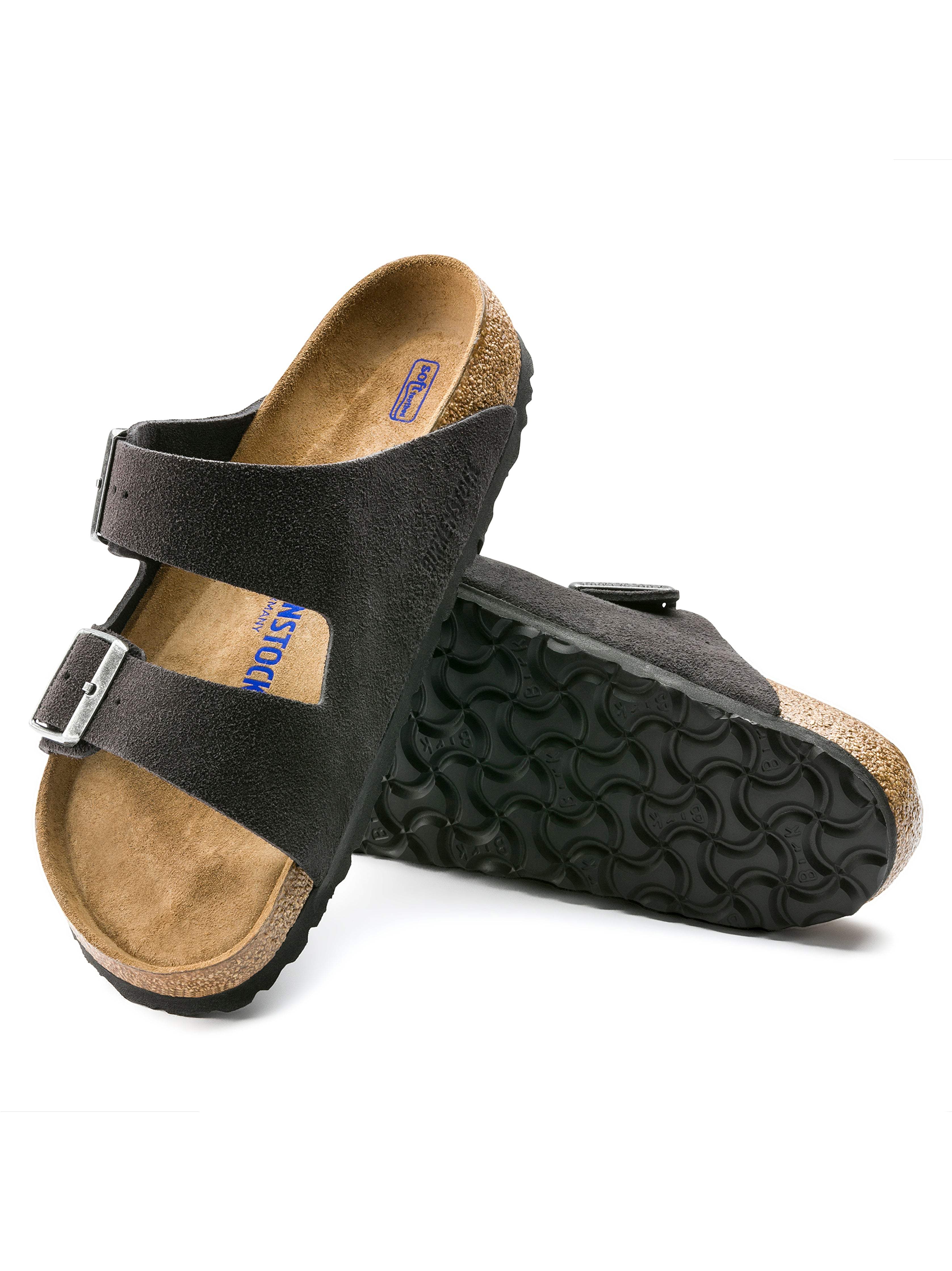 Women's Birkenstock Arizona Soft Footbed - Velvet Gray(Velvet Gray,35)