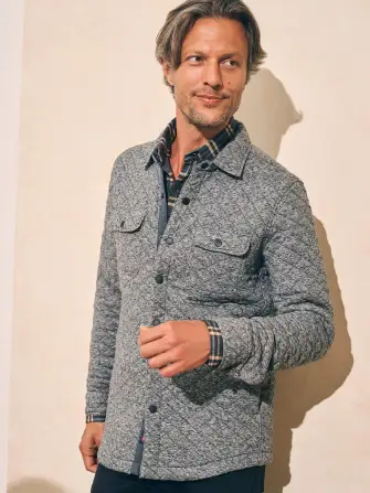 Epic Quilted Fleece CPO (Tall) - Carbon Melange(Carbon Melange,MT)
