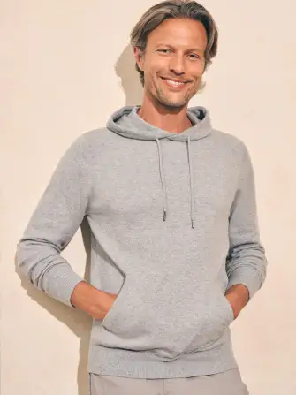 Mountain Sweater Hoodie - Grey Cliff Heather
