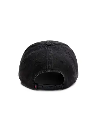 Denim Baseball Hat - Washed Black(Washed Black,OS)