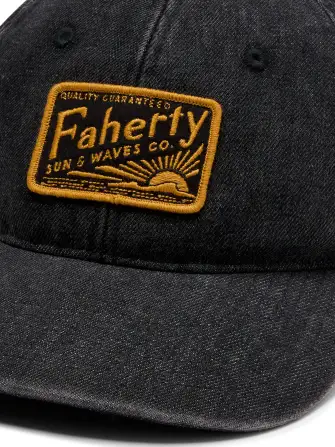 Denim Baseball Hat - Washed Black(Washed Black,OS)