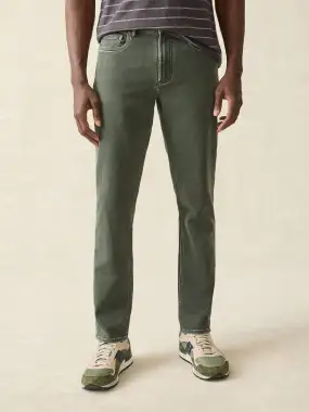 Stretch Terry 5-Pocket Athletic Fit Pant - Fall Olive