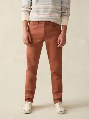 Stretch Terry 5-Pocket Pant - Russet