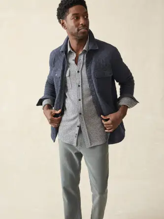 Epic Quilted Fleece CPO - Navy Melange(Navy Melange,XS)